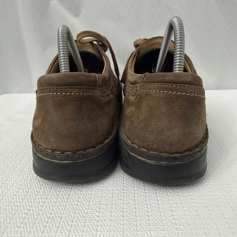 Finn Comfort Baden Shoes Mens Size 9.5 Brown Leather Nubuck Perforated Casual 43